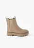 Bottines Chelsea à semelle crantée, bonprix