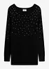 Pull long à strass, bonprix
