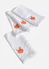 Stoffservietten aus Bio-Baumwolle mit Stickerei (4er Pack), bonprix