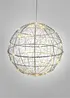 Objet déco LED boule en fil métallique, bonprix