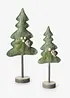 Objet déco sapins (ens. 2 pces), bonprix