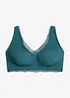 Soutien-gorge bralette minimiseur avec dentelle, sans armatures, bonprix