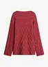 Pull en maille à torsades, bonprix