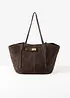 Shopper aus Veloursleder, bonprix