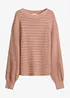 Pull oversize en maille ajourée, bonprix