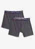 Lot de 2 boxers midi coton, bonprix