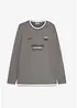 Langarmshirt in 2-in-1-Optik aus reiner Bio-Baumwolle, bonprix