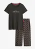 Capri Pyjama aus reiner Baumwolle, bonprix