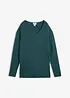Milano Rib Pullover mit V-Ausschnitt, bonprix