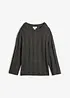 Oversize-Pullover aus Rippstrick, bonprix