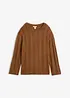 Oversize-Pullover aus Rippstrick, bonprix