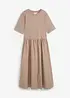 Midikleid aus Materialmix, bonprix