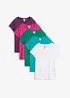 Rundhals-Shirt  (5erPack), bonprix