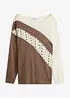 Pull long avec strass, bonprix