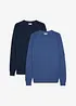 Feinstrickpullover aus reiner Baumwolle (2er Pack), bonprix