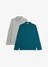 Lot de 2 polos à manches longues, bonprix