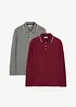 Lot de 2 polos 100% coton, bonprix