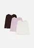 Lot de 3 T-shirts manches 100% coton, bonprix