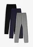 Leggings aus elastischem Bio-Baumwoll-Mix (3er Pack), bonprix
