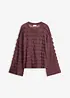 Oversize-Pullover, semi-transparent, bonprix