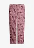 Pantalon en twill à motif floral, bonprix