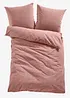 Parure de lit en flanelle effet lin, bonprix