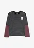Layer-Langarmshirt aus weicher Bio Baumwolle, bonprix