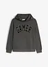 Sweat à capuche en coton doux, imprimé floqué, bonprix