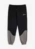 Pantalon de jogging en coton doux, détails contrastants, bonprix