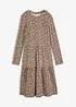 Ripp-Midikleid mit Stretch, bonprix