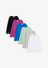 Lot de 6 T-shirt manches longues, bonprix