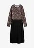 Baumwoll-Jerseykleid, Midilänge, bonprix