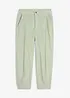 Pantalon barrel en velours de coton côtelé extensible, bonprix