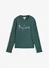 T-shirt manches longues en pur coton, bonprix