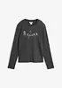 T-shirt manches longues en pur coton, bonprix