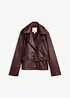 Trenchjacke aus Lederimitat, bonprix