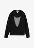 Pull en fine maille, effet superposé, bonprix