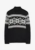 Norweger-Rollkragenpullover aus reiner Baumwolle, bonprix