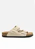Mules en cuir velours, bonprix