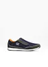 Sneakers à enfiler en cuir velours, bonprix