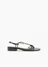Riemchensandalen mit Metallic-Details, bonprix