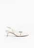 Slingpumps mit Glitzersteinen, bonprix
