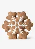 flauschiges Schneeflocke Dekokissen, bonprix