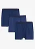 Lot de 3 boxers mi-longs taille haute en coton doux, bonprix