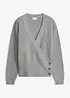 Oversize-Pullover in Wickeloptik, bonprix