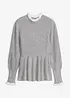 Pullover mit Blusen-Einsatz, bonprix