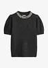 Pull avec application de strass, bonprix
