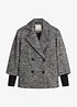 Cabanjacke in Tweedoptik mit Strickstulpen, bonprix