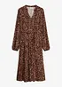 Jerseykleid mit Bindeband (2.tlg-Set) im Leo Look, bonprix