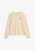 Langarmshirt aus schwerer Bio-Baumwolle, bonprix